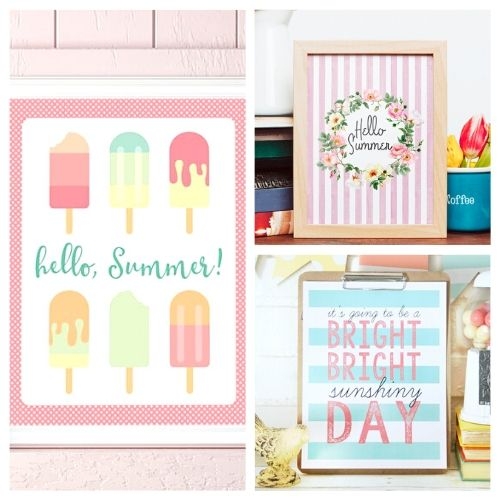 Wall Art Printable seasonal home decor Pastel Popsicle