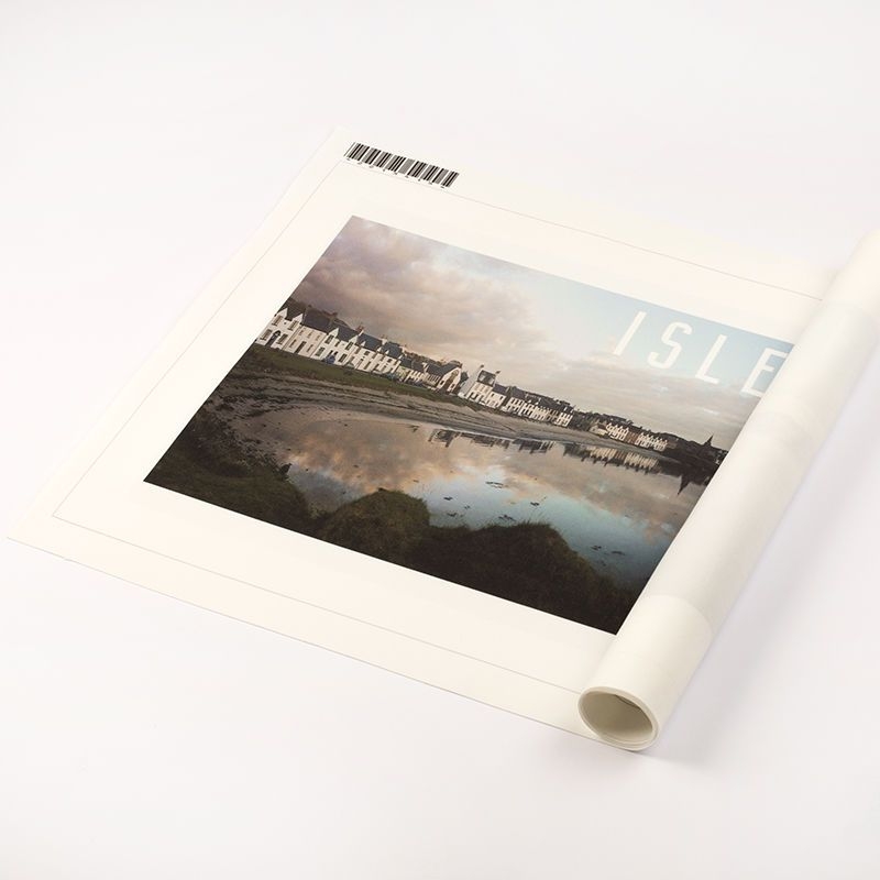 Wall Art Rolled Landscape Print Coastal Harbor Scene White Border