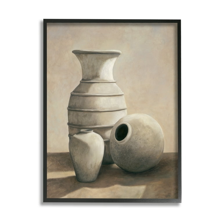 Wall Art Sepia Palette Still Life Minimalist Pottery Wall Decor