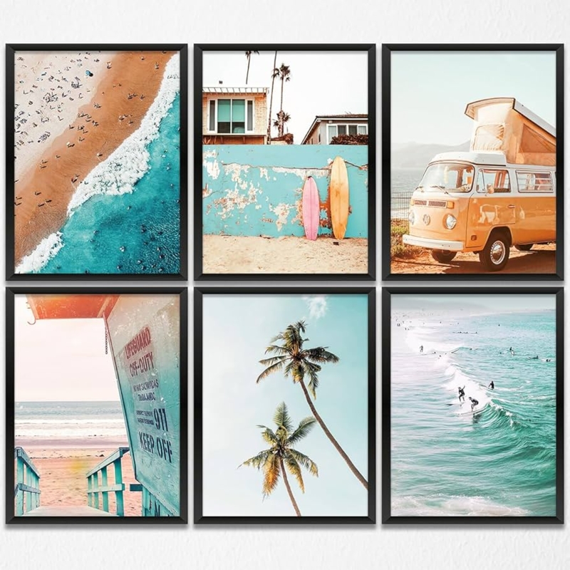 Wall Art Set Coastal Gallery Beach Photography Prints