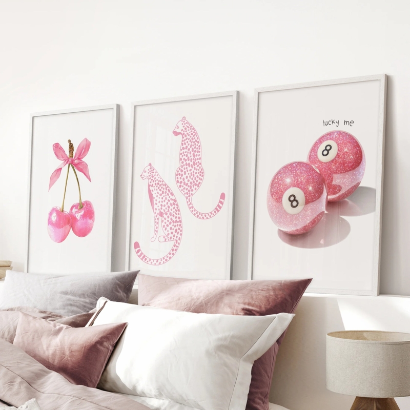 Wall Art Set Coquette Graphic Motifs Aesthetic Posters