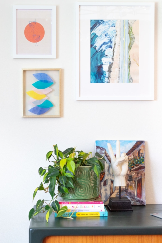 Wall Art Set: DIY Tissue Paper Art with Layered Shapes