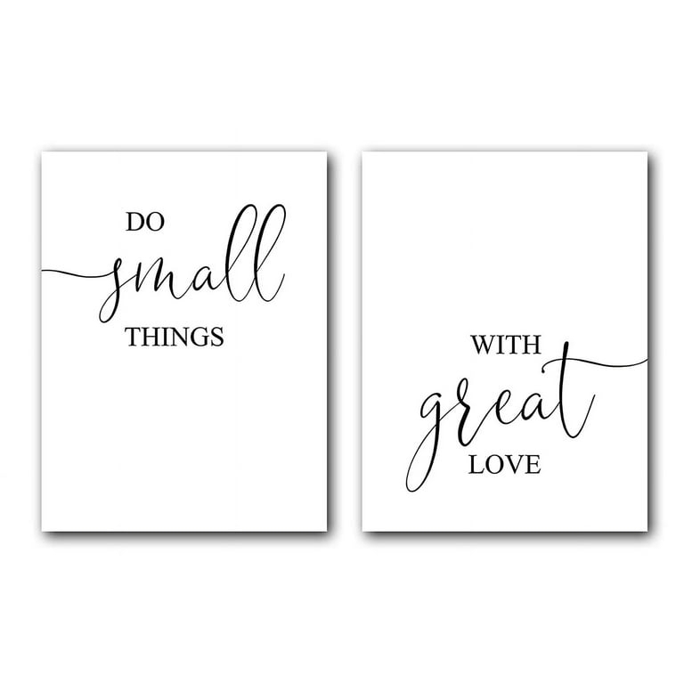 Wall Art Set: Inspirational Script and Serif Typography Poster Duo