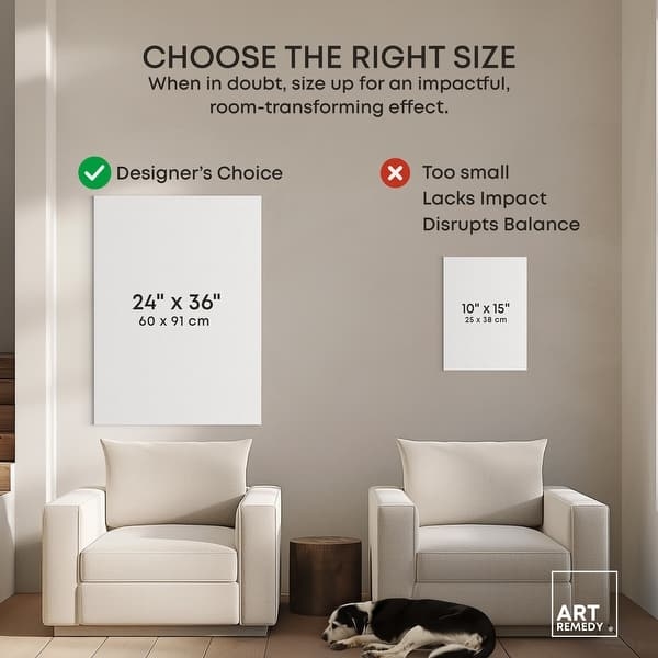 Wall Art Size Comparison Guide Dimension Annotations Living Room Decor.