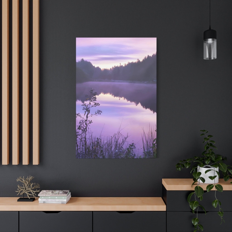 Wall Art Vertical Orientation Frameless Canvas Serene Horizon Print