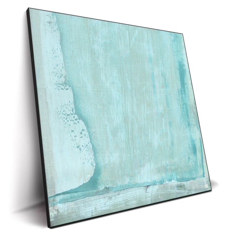 Wall Art Vertical Strokes Distressed Texture Thin Frame Square Modern