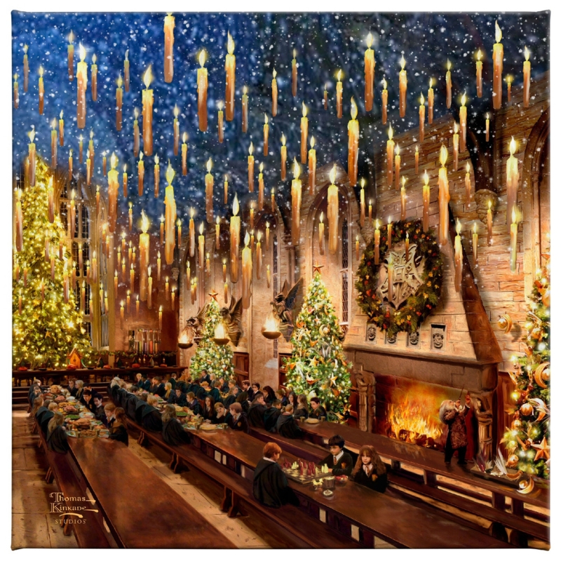 Wall Art: Wizarding World Floating Candles Magical Great Hall Scene