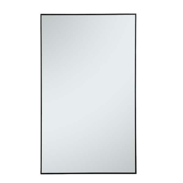 Wall Mirror Rectangular Ultra Slim Frame Oversized Scale Industrial