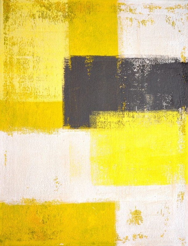 Wall Mural: Distressed Texture Wall Decor with Geometric Blocks and Charcoal