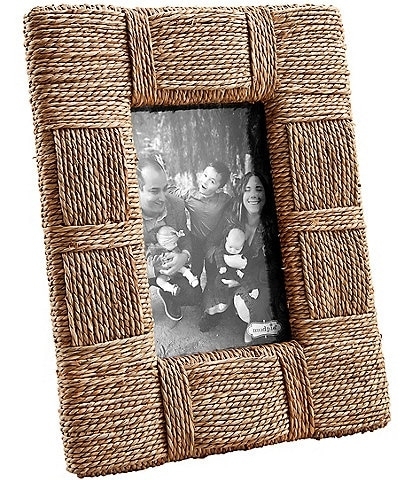 Woven Seagrass Picture Frame with Chunky Texture and Handcrafted Look