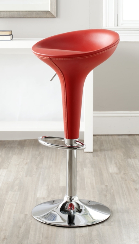 Bar Stool Scoop Seat Swivel Function Pedestal Base Adjustable Gas Lift