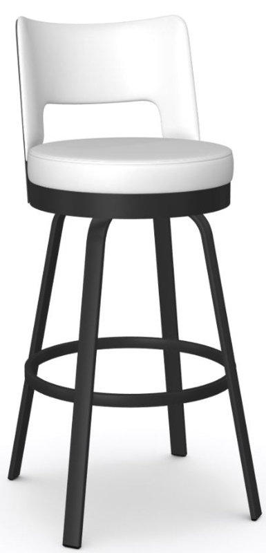 Bar Stool Swivel Curved Wrap-Around Open Back Monochromatic (67 characters)