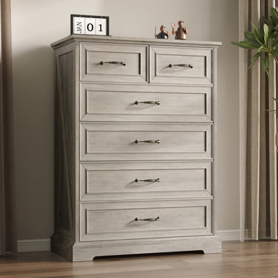Chest Of Drawers X Frame Sides Whitewashed Six Drawer Chest
