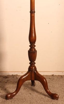 Coat Rack Vintage Tripod Base Hall Tree with Spiral Turned Pedestal
