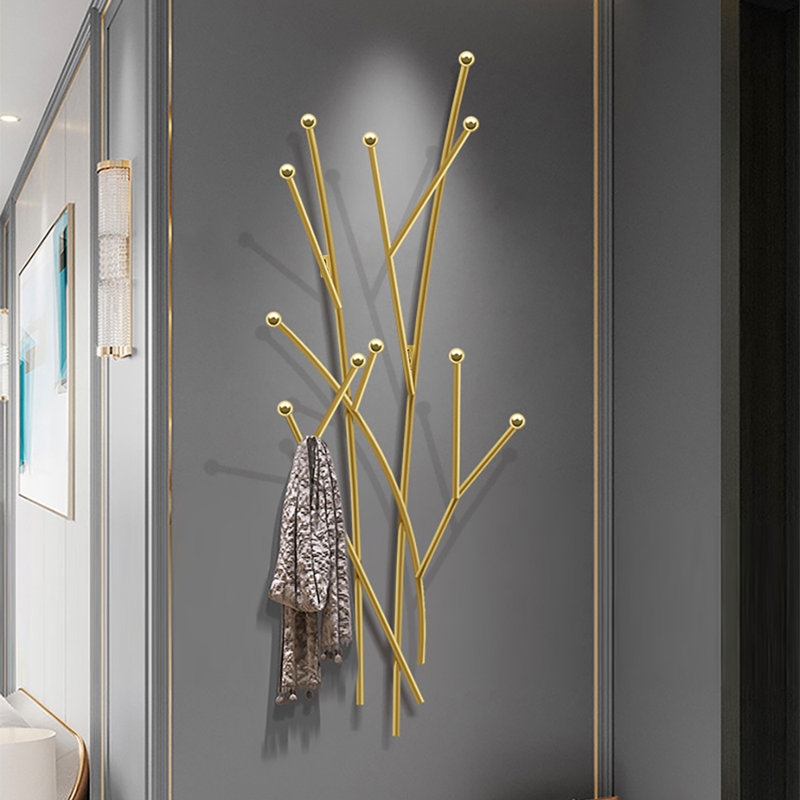 Coat Rack Wall Mounted Artistic Tree Branch Silhouette