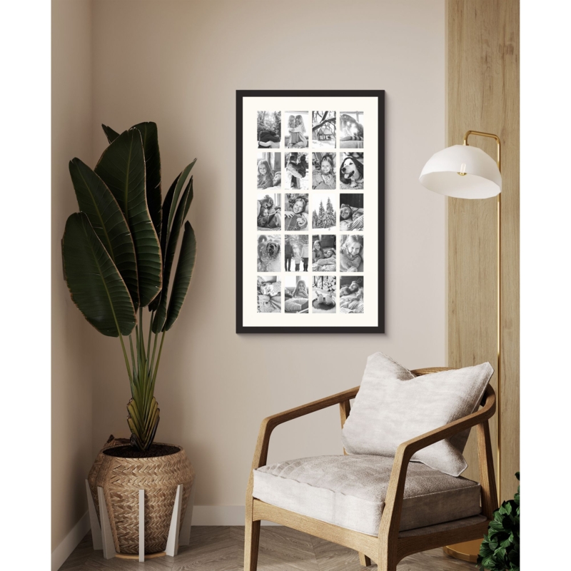 Collage Frame Multi Opening Mat Warm Neutral Personal Photo Gallery