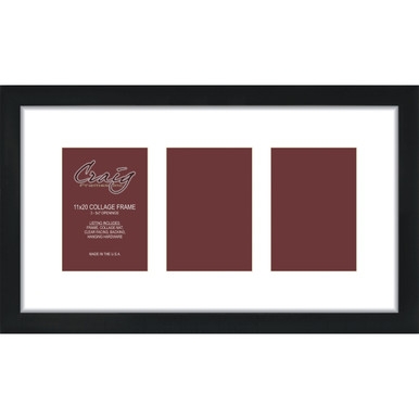 Collage Picture Frame Modern Matte Black Landscape Orientation