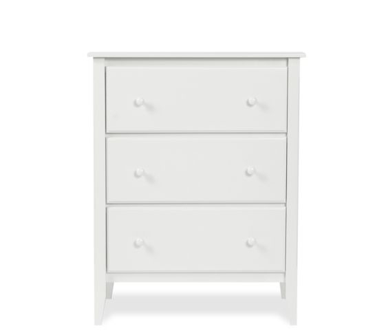 Compact Cottage Chest With Simple Round Drawer Knobs