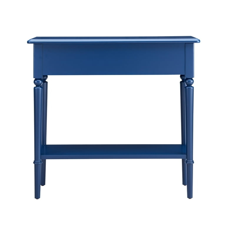 Console Table Single Drawer Turned Legs Lower Shelf Traditional