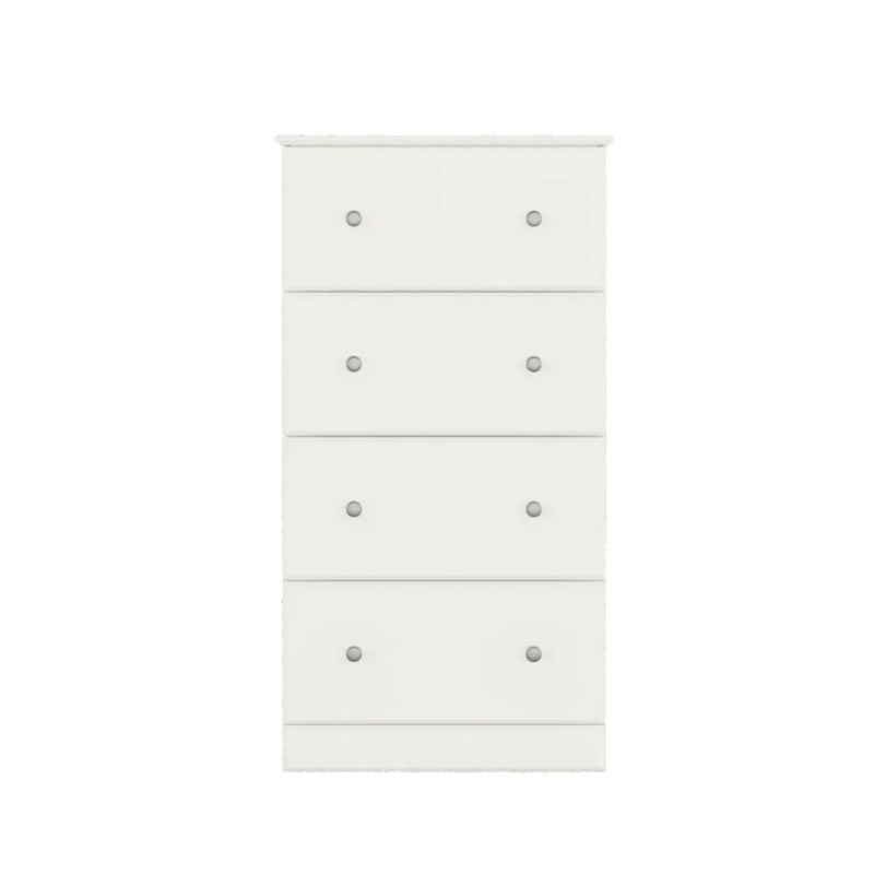 Contemporary Chest of Drawers with Dual Round Knobs, Matte Finish
