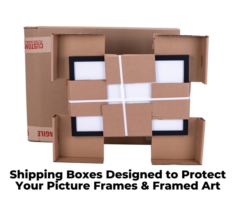 Contemporary Shadow Box Frame in Secure Protective Packaging