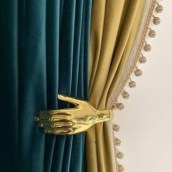 Gold Holdbacks And Tiebacks Curtain Hardware & Accessories
