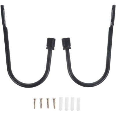 Curtain Holdbacks: Modern U-Shaped Metal with Cylindrical Tips