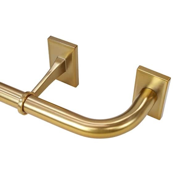 Curtain Rod Wraparound Design French Return | Minimalist Gold Window Hardware