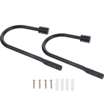 Curtain Tie Backs Industrial U-Shaped Design with Minimalist Finial