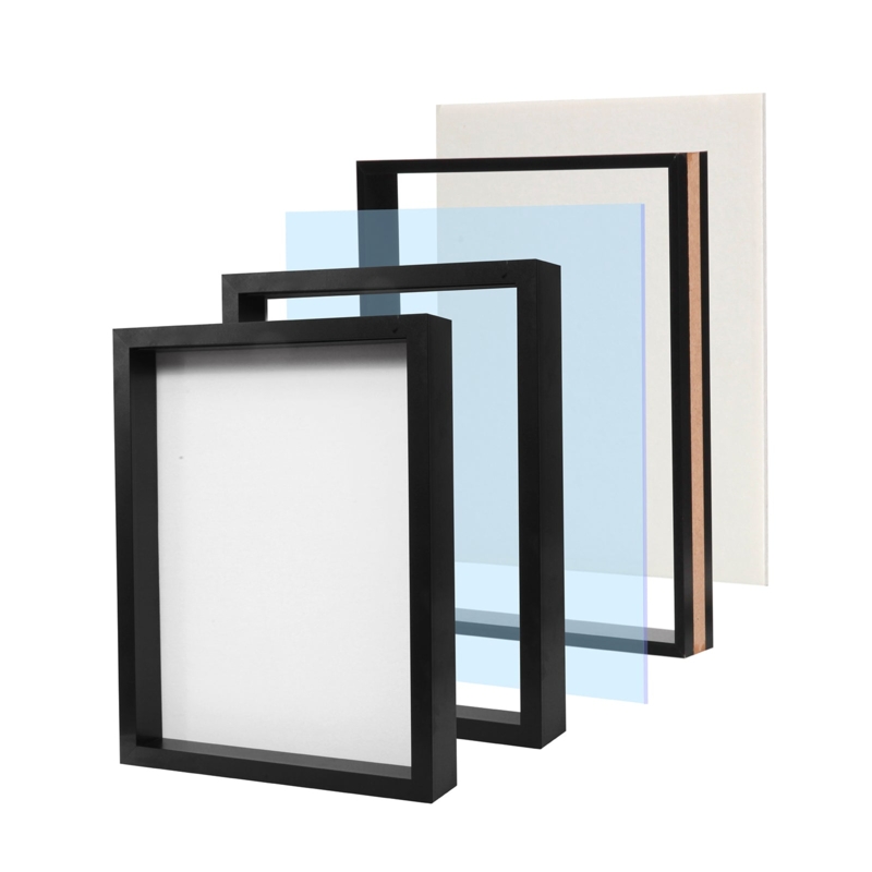 Deep Profile MDF Shadow Box Frame with Internal Spacer Exploded View