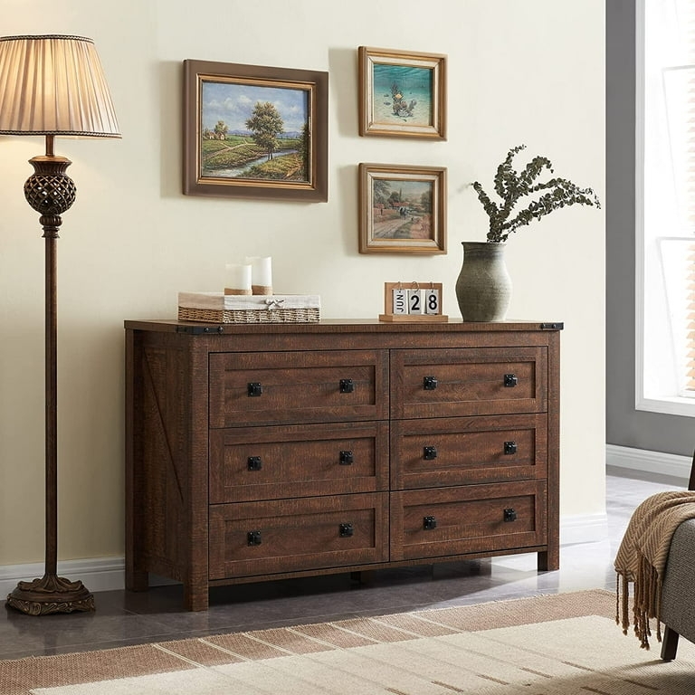 Double Dresser Barn-Door Side Panels, Rustic Farmhouse Bedroom