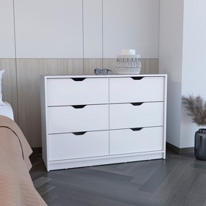 Double Dresser: Minimalist White Plinth Base Handleless Design