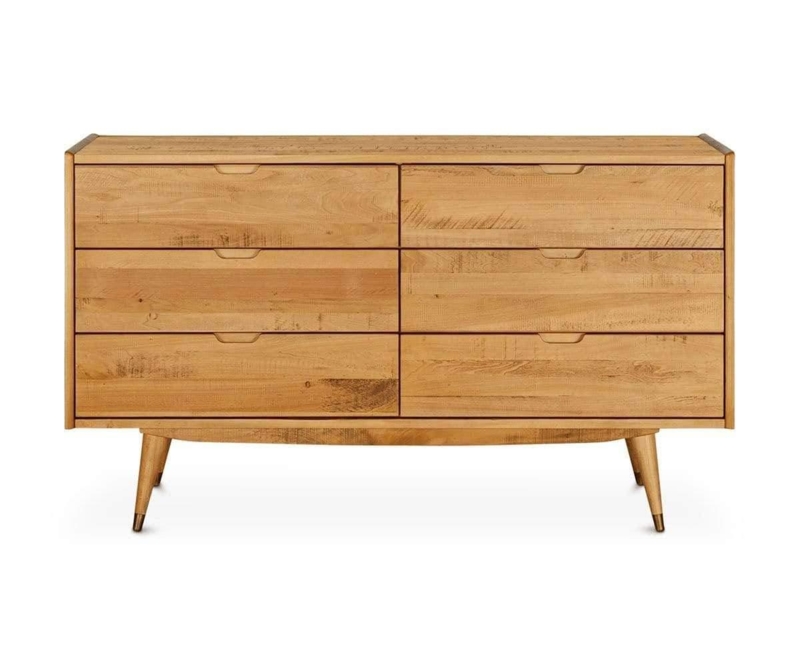 Double Dresser Natural Driftwood Integrated Finger Pulls