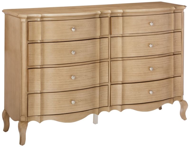 Double Dresser Serpentine Front with Cabriole Legs, French Provincial