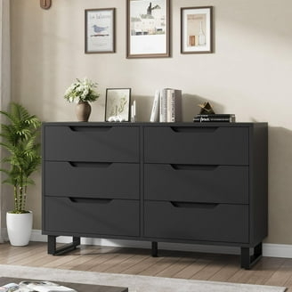 Double Dresser Sled Legs Cutout Pulls Matte Finish Sleek Storage
