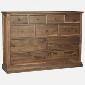 Dresser Traditional Eleven Drawer Tiered Design