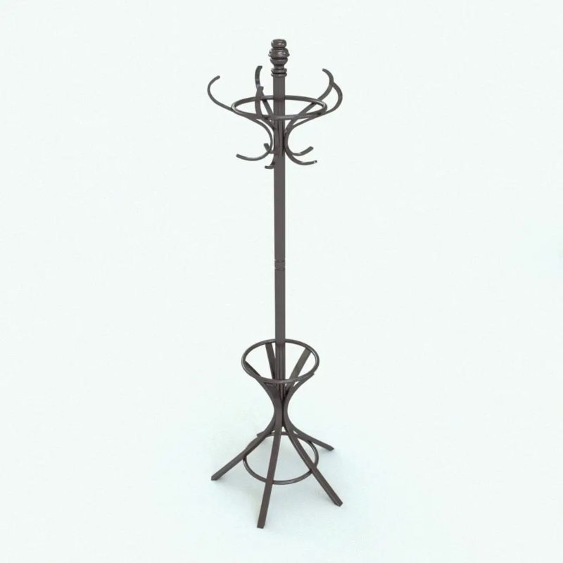 Freestanding Coat Rack Traditional Curved Metalwork Umbrella Stand