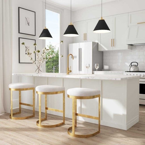 IVANNA COUNTER STOOL IN GOLD  Hedi's Furniture