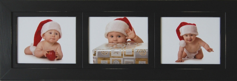 Landscape Layout Collage Frame Three Openings Matte Wall Display