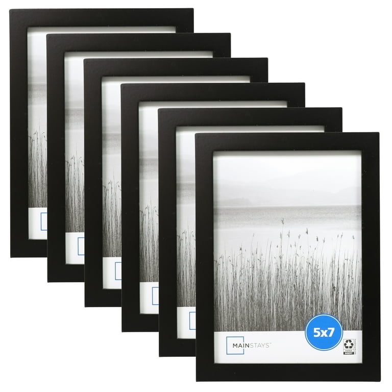 Linear Picture Frame Set of 6 with Matte Finish for Gallery Wall