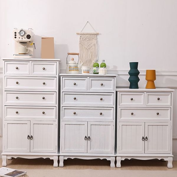 Lingerie Chest Scandinavian Whitewashed Tiered Heights Cabinet Combo