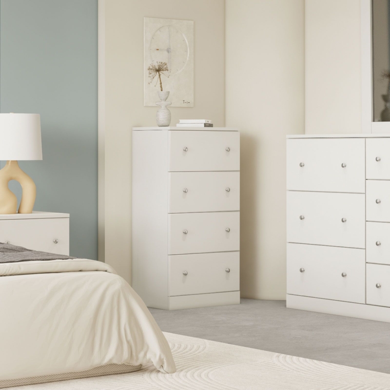 Minimalist Chest of Drawers, Plinth Base, Clean Lines Design