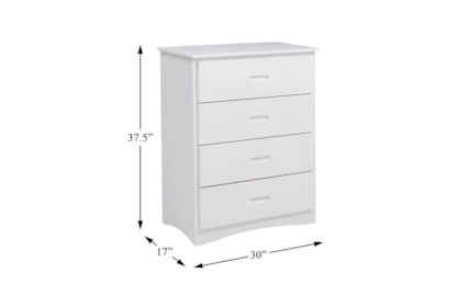 Narrow Chest of Drawers, Minimalist Handles, Arched Base Detail