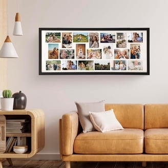 Panoramic Collage Frame, Horizontal Orientation, 20 Openings