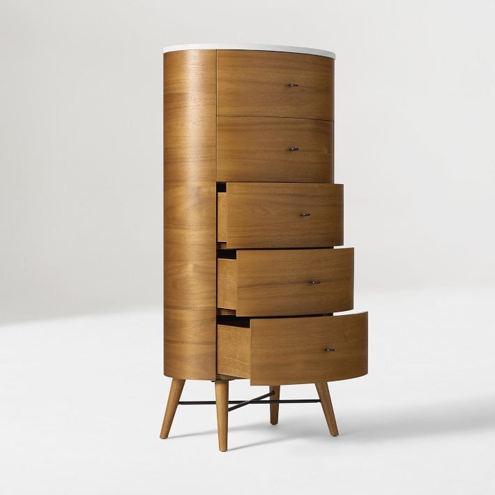 Penelope Narrow 5-Drawer Dresser (26") | West Elm