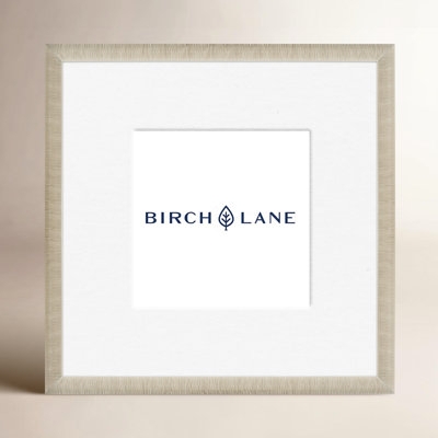 Picture Frame Beige Square Reeded Texture Transitional Wide Mat