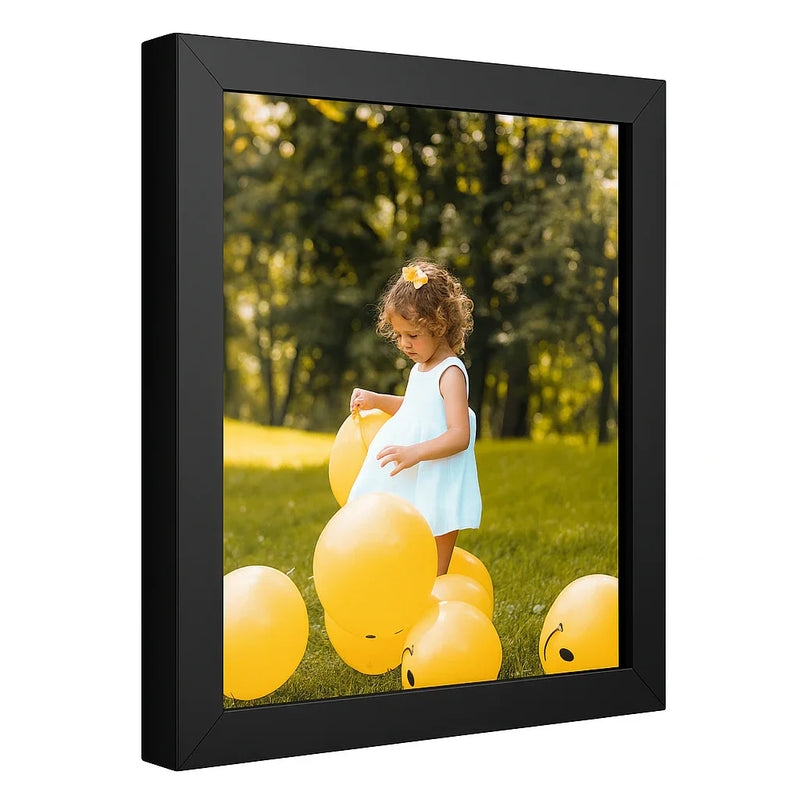 Picture Frame Black Square Deep Profile Thick Frame Matte Finish