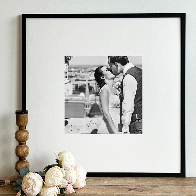 Picture Frame Black Square Matte Gallery Style Scandi Large Mount