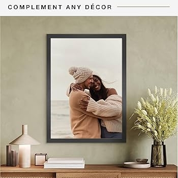 Picture Frame Black Woodgrain Large Format Minimalist Gallery Wall
