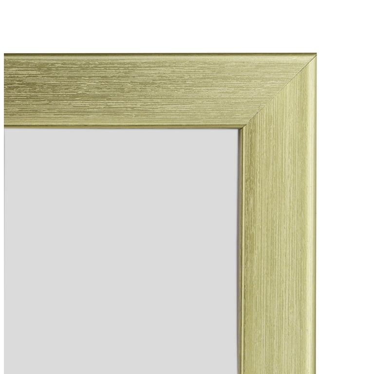 Picture Frame Brushed Metallic Flat Thin Profile Minimalist Modern